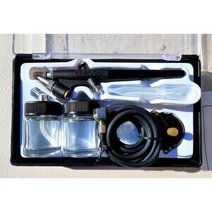 Airbrush Kit with Hose, 2 Jars, Assembly Instructions